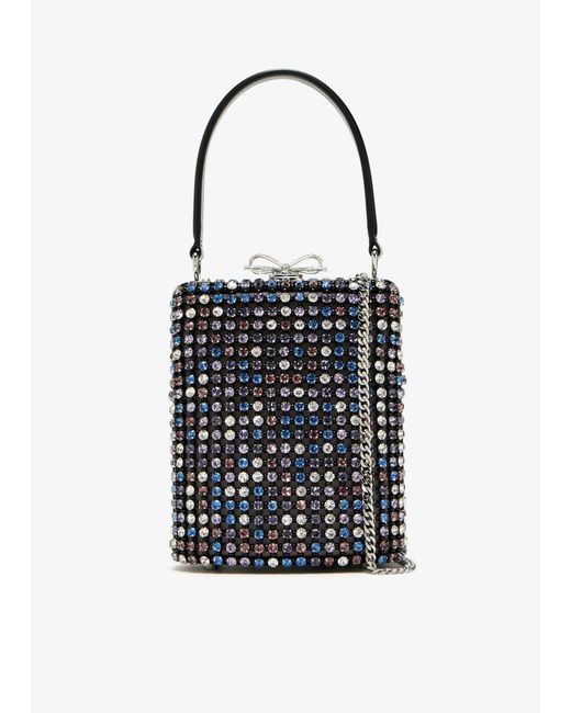 self-portrait Women's Crystal Chainmail Clutch Bag Multicolor
