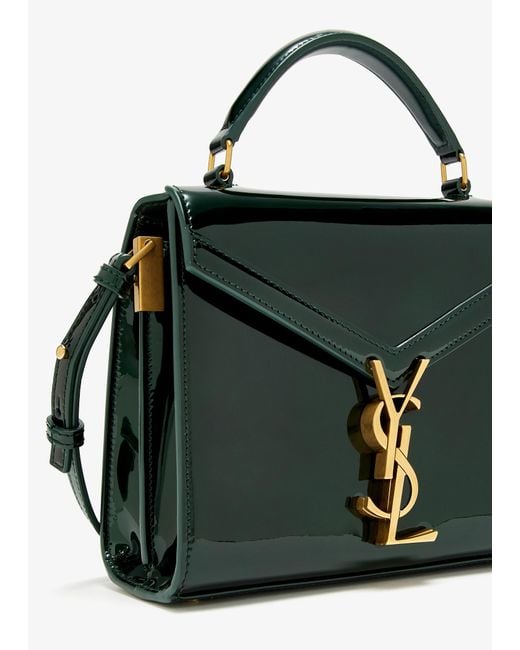 Saint Laurent Black Cassandra Mini Top Handle Bag