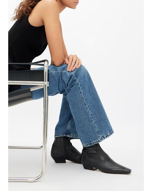 Khaite Black Marfa Ankle Boots