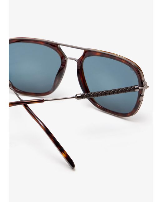 Tod's Blue Square Sunglasses for men