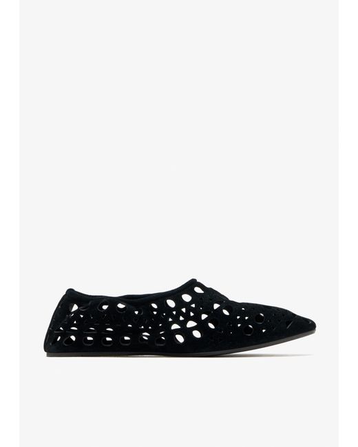 Alaïa White Vienne Slippers