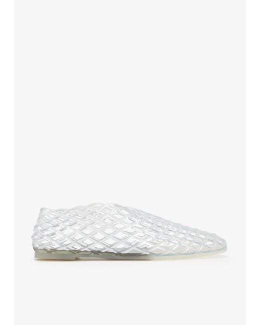 Senso White Jellie Ballet Flats