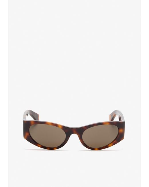Loewe White Flash Cat Eye Sunglasses