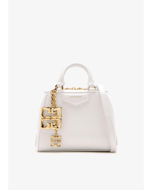 Givenchy White Nano Antigona Cube Bag