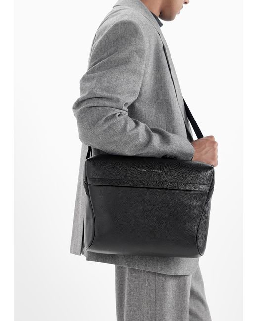 GRAMS28 Black 171 Laptop Sling Bag for men