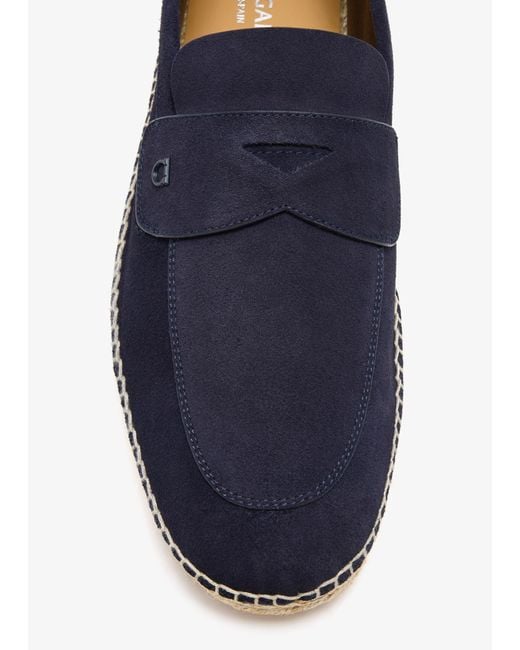 Ferragamo Blue Suede Espadrilles for men