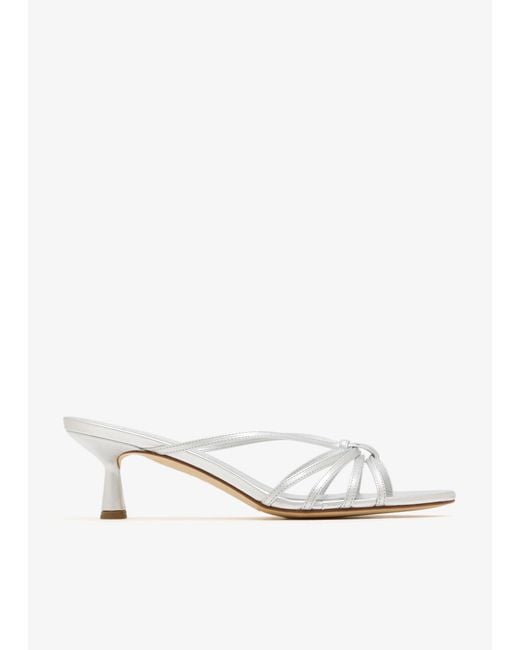 Aeyde White Abby Mules
