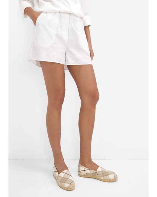 Burberry White Mews Espadrilles