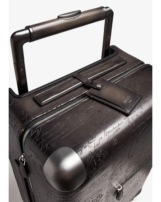 Berluti Black Formula 1005 Scritto Rolling Suitcase for men