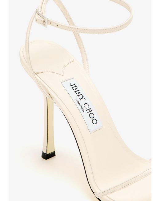Jimmy Choo White Leo 100 Sandals