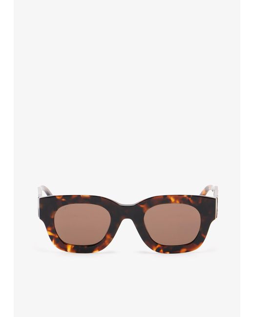 Tod's Brown Squared Sunglasses