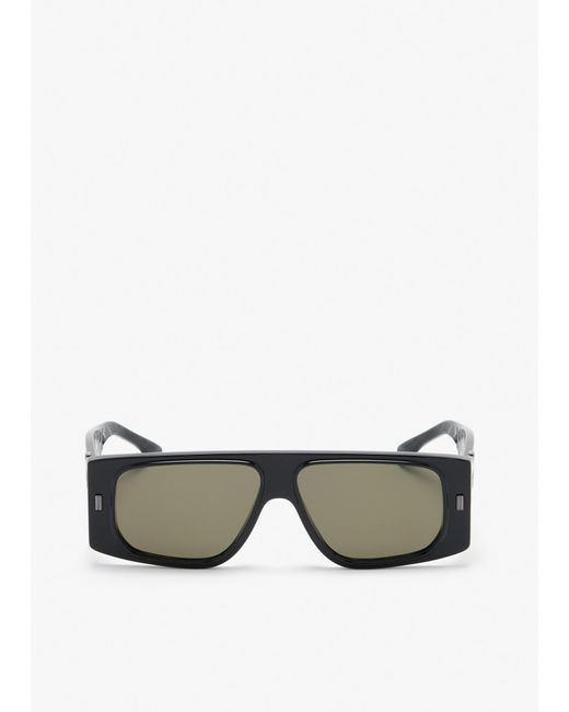 Fendi Gray Ff Squared Sunglasses for men