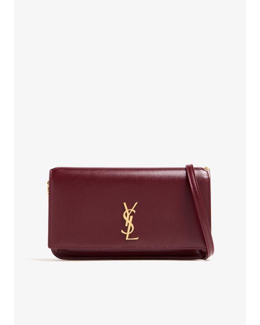 Saint Laurent Purple Cassandre Phone Holder
