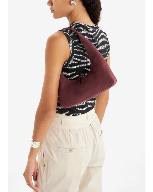 MARGE SHERWOOD Red Hobo Shoulder Bag