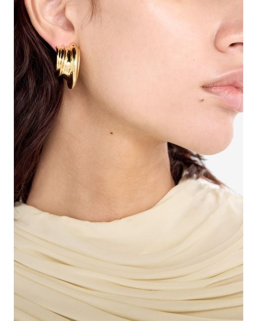 Jenny Bird Metallic Leona Hoop Earrings