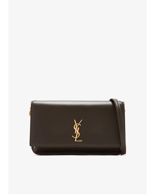 Saint Laurent Green Cassandre Phone Holder