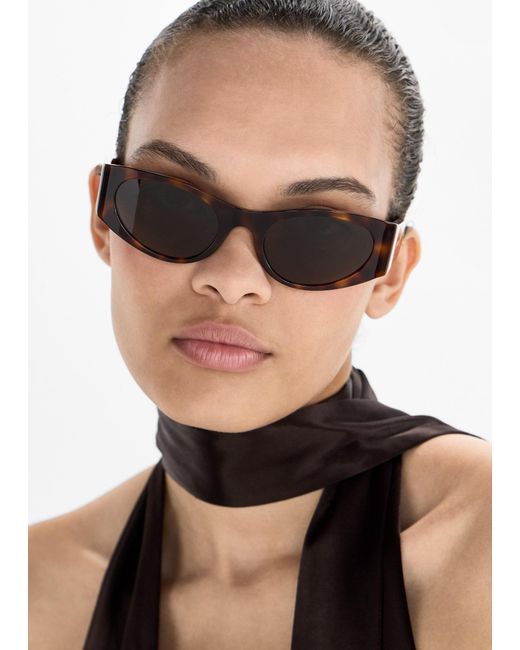 Loewe White Flash Cat Eye Sunglasses