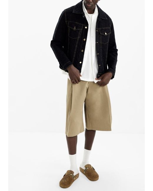 Burberry Brown Check Urchin Clogs for men