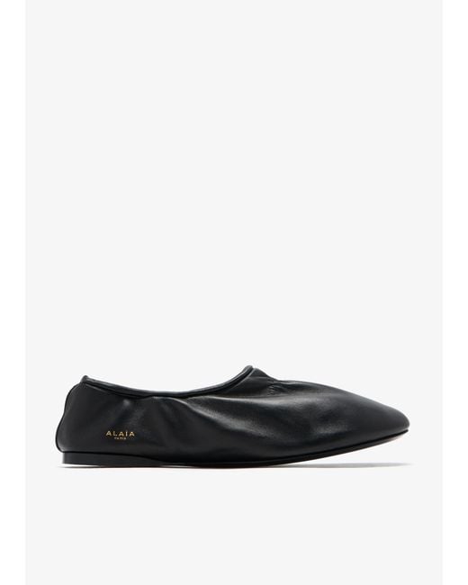 Alaïa White Supple Slippers