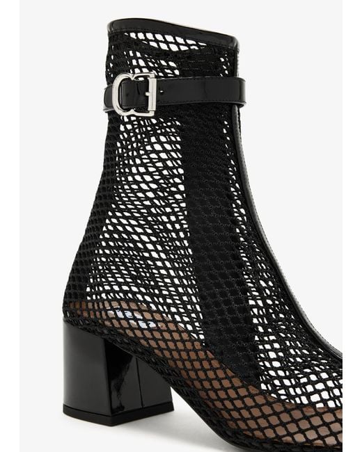 Alaïa Black Fishnet Boots