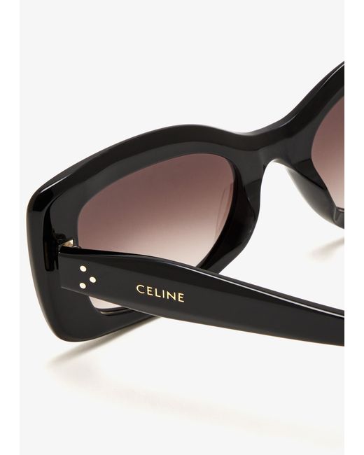 Céline Black 3 Dots Cat Eye Sunglasses