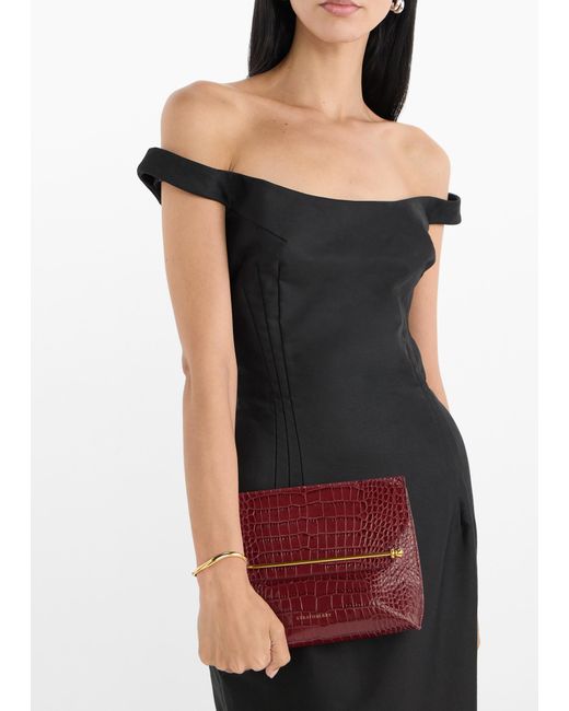 Strathberry Red Stylist Clutch