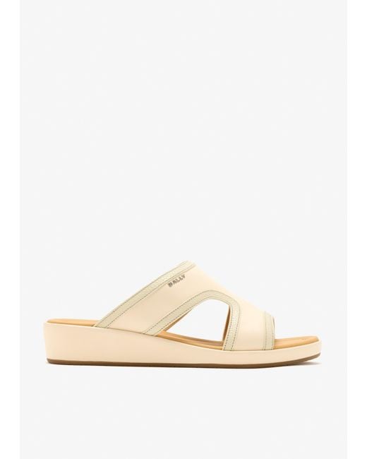 Bally White Sahari Sandals for men