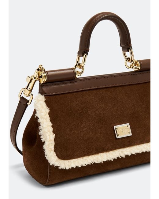 Dolce & Gabbana Brown Small Sicily Handbag