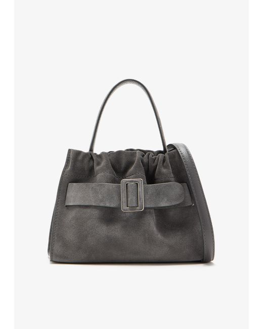 Boyy Black Square Scrunchy Bag
