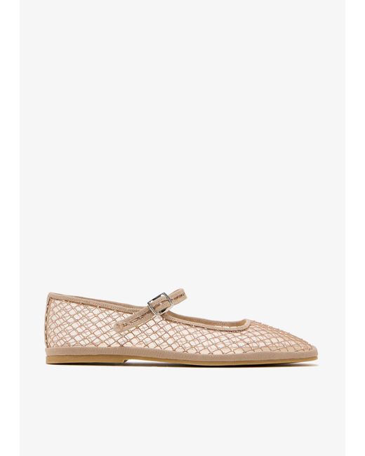 Capulet Natural Bambinetta Mary Jane Shoes