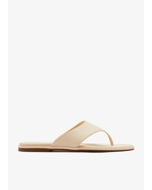Aeyde White Amaya Sandals
