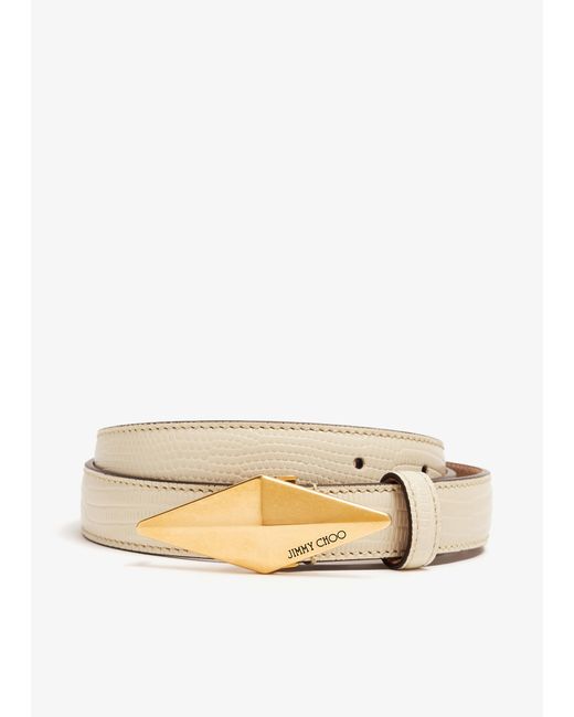 Jimmy Choo Natural Diamond Clasp Belt