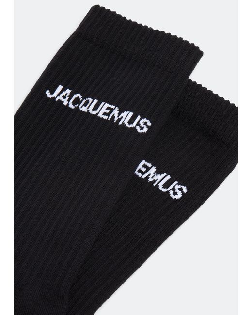 Jacquemus Black Les Chaussettes Socks for men