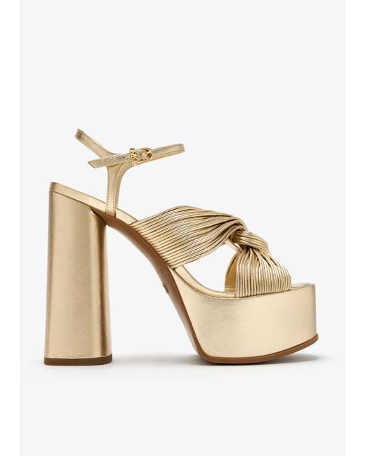 Michael Kors Natural Alessia Platform Sandals
