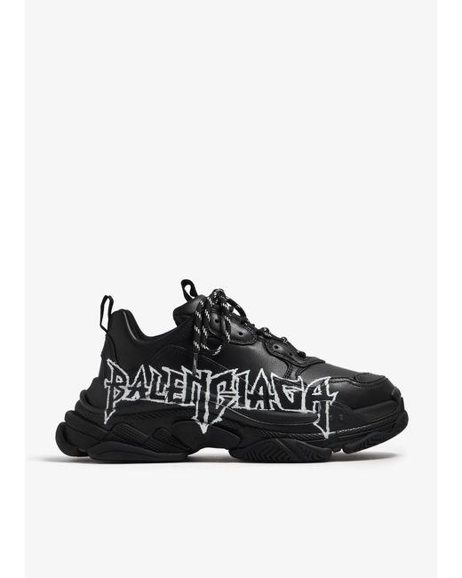 Balenciaga Black Triple S Sneakers for men