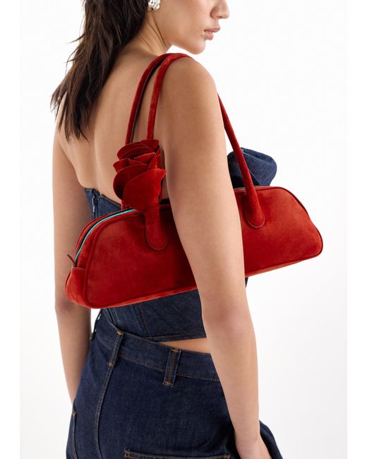 Magda Butrym Red Brigitte Trapeze Bag