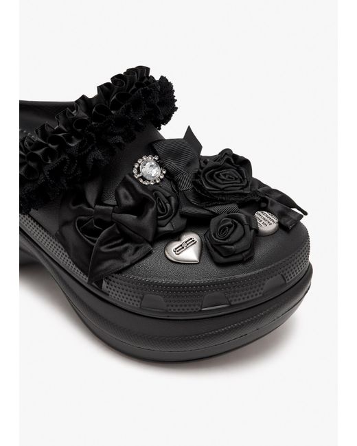 Balenciaga Black X Crocs Jibbitz Mules