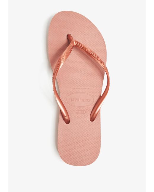 Havaianas Pink Slim Flatform Flip Flops