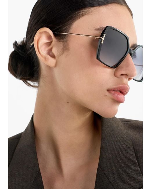 Tom Ford Black Square Sunglasses