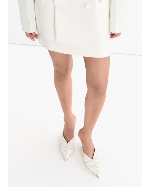 Neous White Geminga Mules