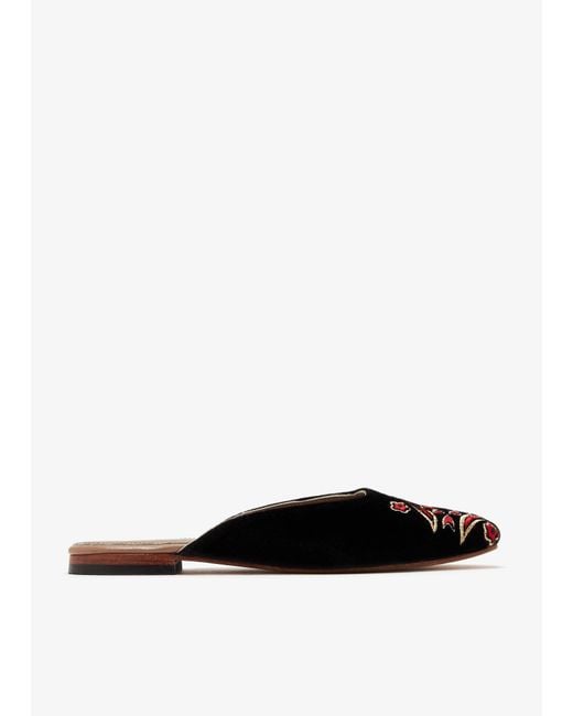 RAMLA White Rustic Revival Mules