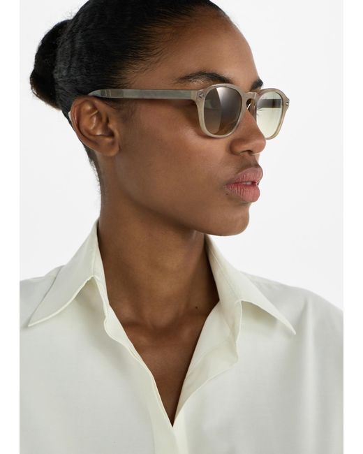 Brunello Cucinelli Natural Square Sunglasses