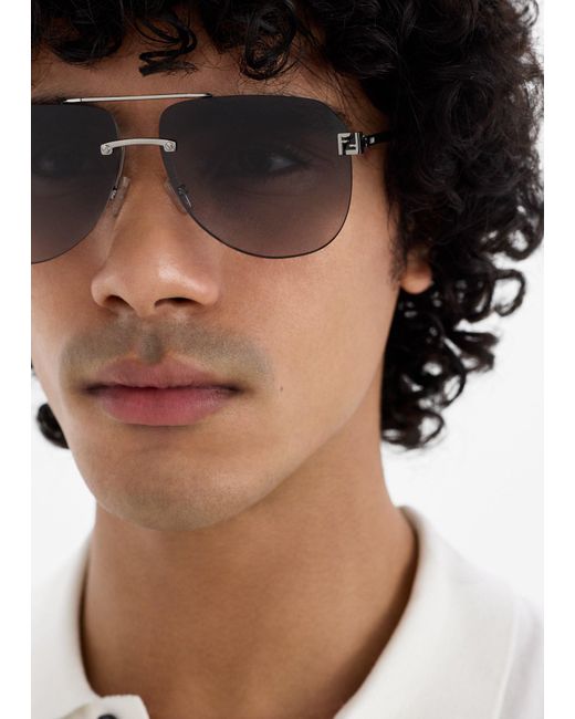 Fendi Blue Sky Pilot Sunglasses for men