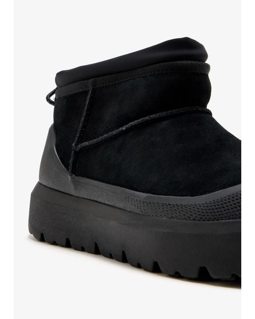 Ugg Black Classic Ultra Mini Weather Hybrid Boots for men