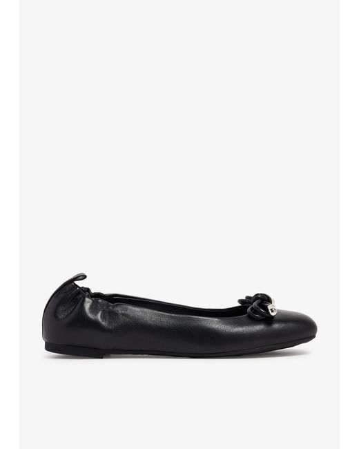 Michael Kors White Astra Flex Ballet Flats