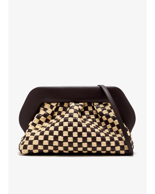 THEMOIRÈ Black Bios Micro Weaved Clutch