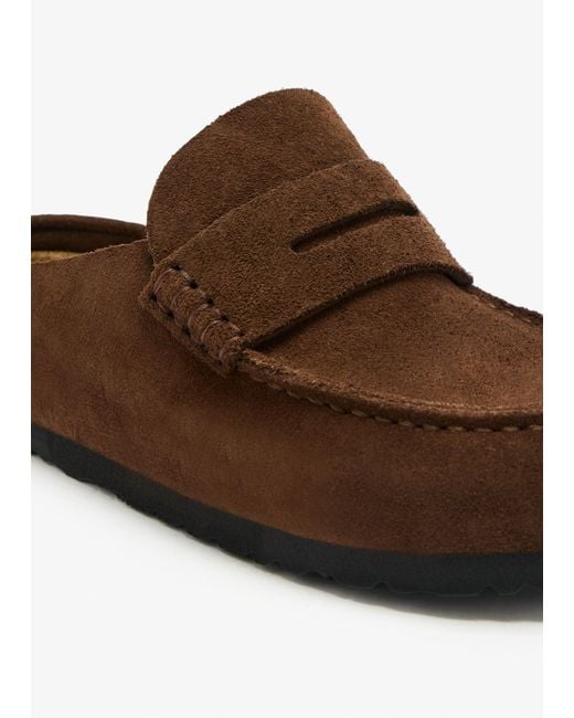 Birkenstock Brown Naples Wrapped Clogs