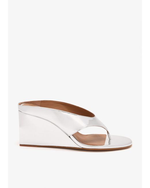 Alaïa Natural Cube Thong Mules
