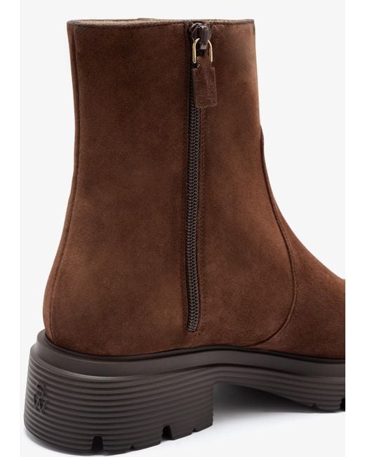 Stuart Weitzman Brown Hudson Lite Booties