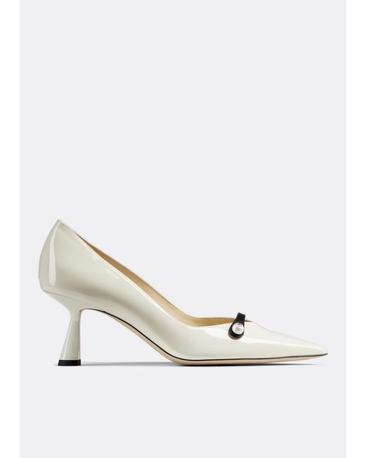 Jimmy Choo White Rosalia 65 Pumps